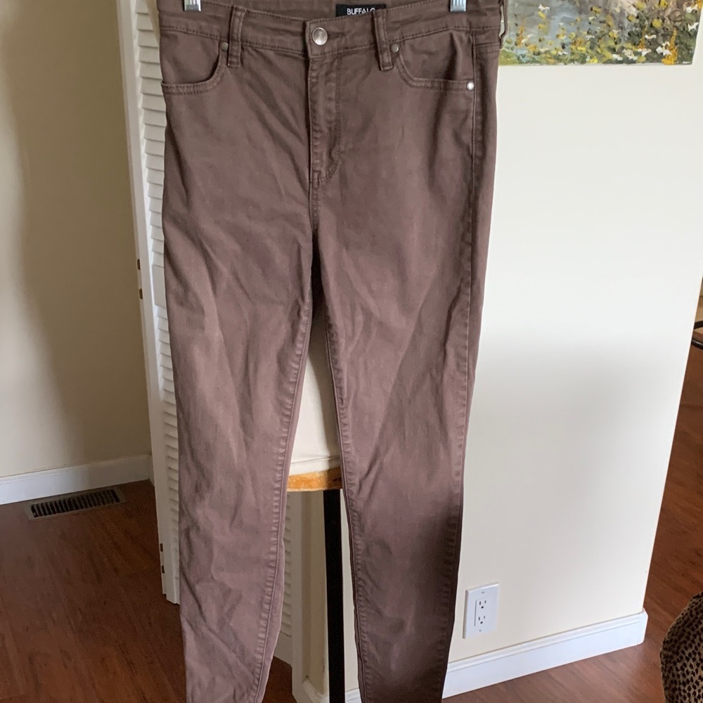 Buffalo David Bitton Chocolate soft stretch jeans, high rise in great condition